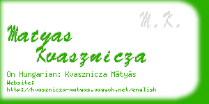 matyas kvasznicza business card